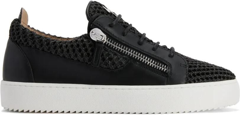 Giuseppe Zanotti Frankie sneakers met gehaakte vlakken Zwart