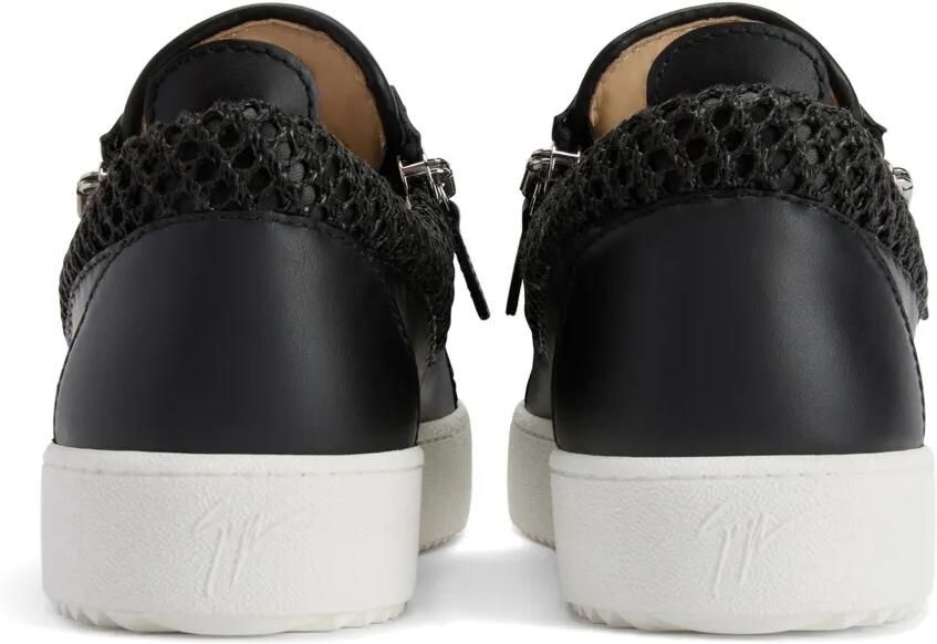 Giuseppe Zanotti Frankie sneakers met gehaakte vlakken Zwart - Foto 3