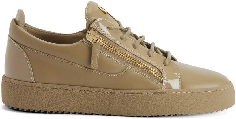 Giuseppe Zanotti Frankie sneakers met rits Beige