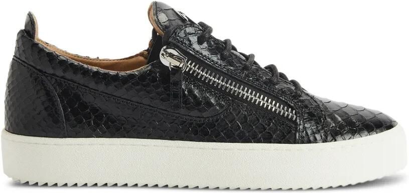 Giuseppe Zanotti Frankie sneakers met rits Zwart