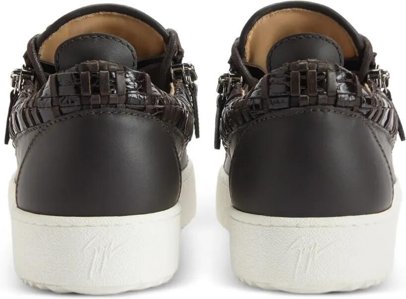 Giuseppe Zanotti Frankie sneakers met ritsdetail Bruin - Foto 3