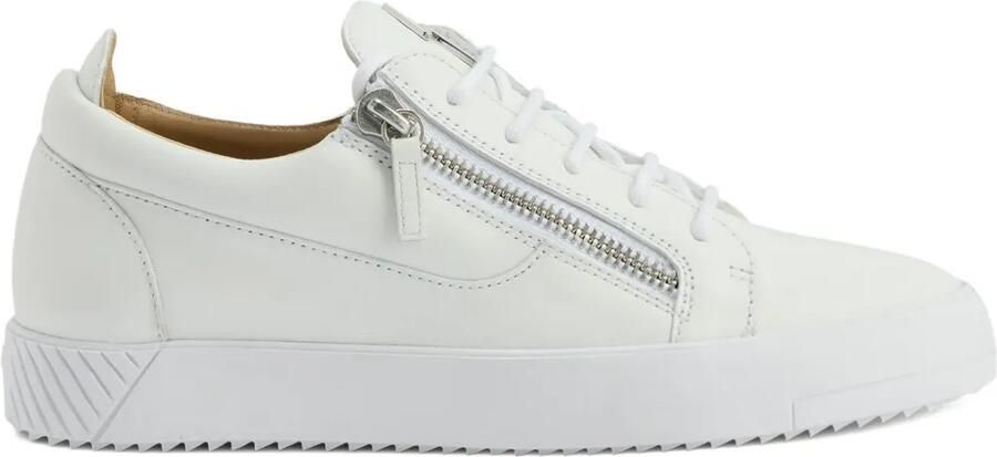 Giuseppe Zanotti Frankie sneakers met ritsdetail Wit
