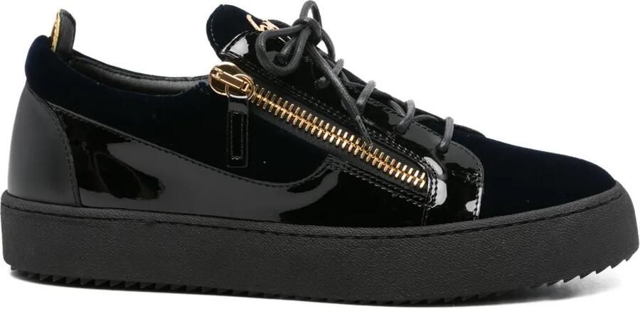 Giuseppe Zanotti Frankie sneakers met ritsdetail Zwart