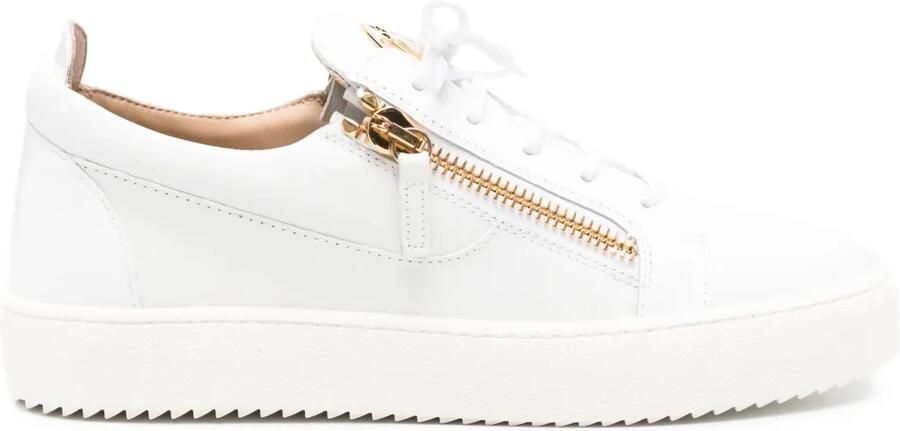 Giuseppe Zanotti Frankie sneakers met ritssluiting Wit