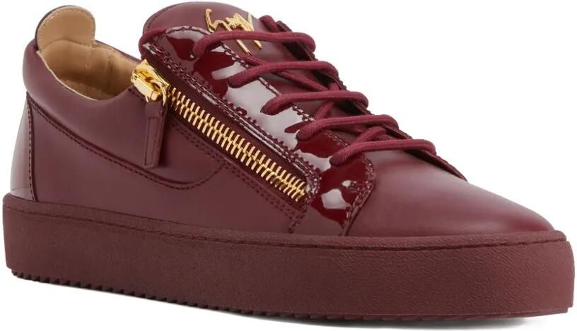 Giuseppe Zanotti FRANKIE sneakers van glanzend leer Rood - Foto 4