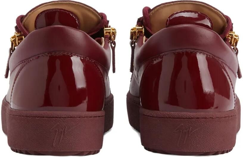 Giuseppe Zanotti FRANKIE sneakers van glanzend leer Rood - Foto 3