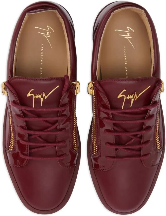 Giuseppe Zanotti FRANKIE sneakers van glanzend leer Rood - Foto 2