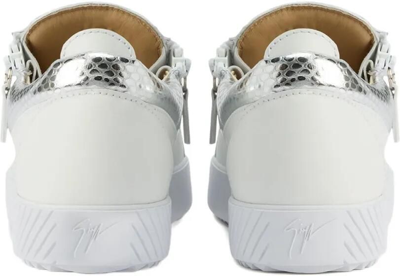 Giuseppe Zanotti Gail leren sneakers met ritsdetail Wit - Foto 4