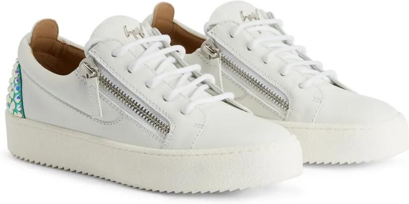 Giuseppe Zanotti Gail leren sneakers Wit - Foto 3