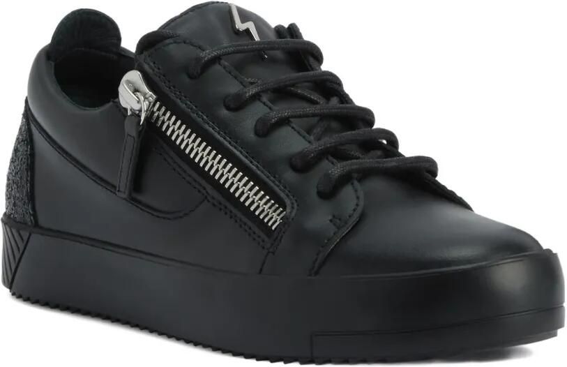 Giuseppe Zanotti Gail low-top sneakers met glitters en ritsdetail Zwart - Foto 4