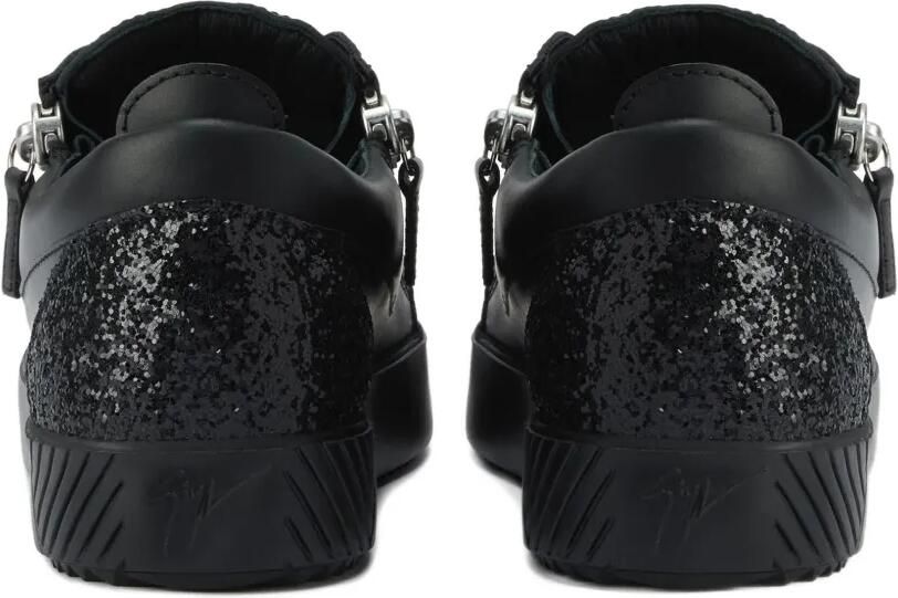 Giuseppe Zanotti Gail low-top sneakers met glitters en ritsdetail Zwart - Foto 3