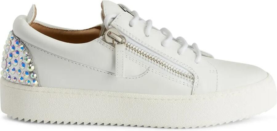 Giuseppe Zanotti Gail sneakers verfraaid met stras Wit
