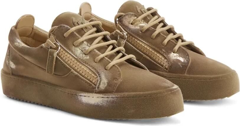 Giuseppe Zanotti Gail suède sneakers Beige - Foto 4