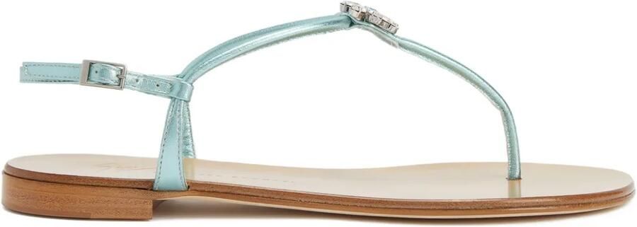 Giuseppe Zanotti Geltrude sandalen verfraaid met kristallen Blauw