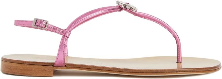 Giuseppe Zanotti Geltrude sandalen verfraaid met kristallen Roze