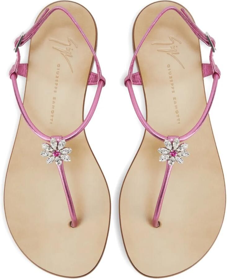 Giuseppe Zanotti Geltrude sandalen verfraaid met kristallen Roze - Foto 2