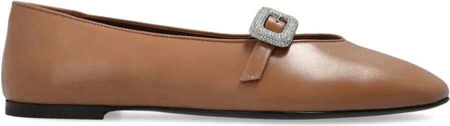 Giuseppe Zanotti Georgia ballerina's met strik Beige