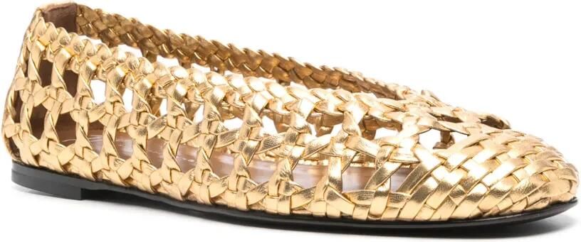 Giuseppe Zanotti Georgia Cage ballerina's Goud - Foto 4