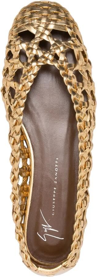 Giuseppe Zanotti Georgia Cage ballerina's Goud - Foto 3
