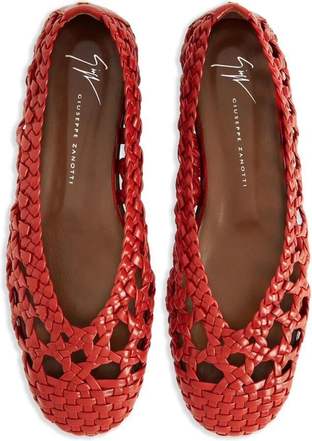 Giuseppe Zanotti Georgia Cage ballerina's Rood - Foto 3