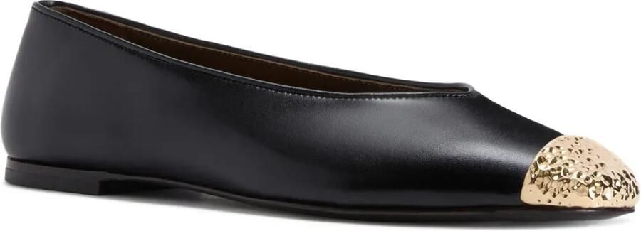 Giuseppe Zanotti Georgia leren ballerina's Zwart