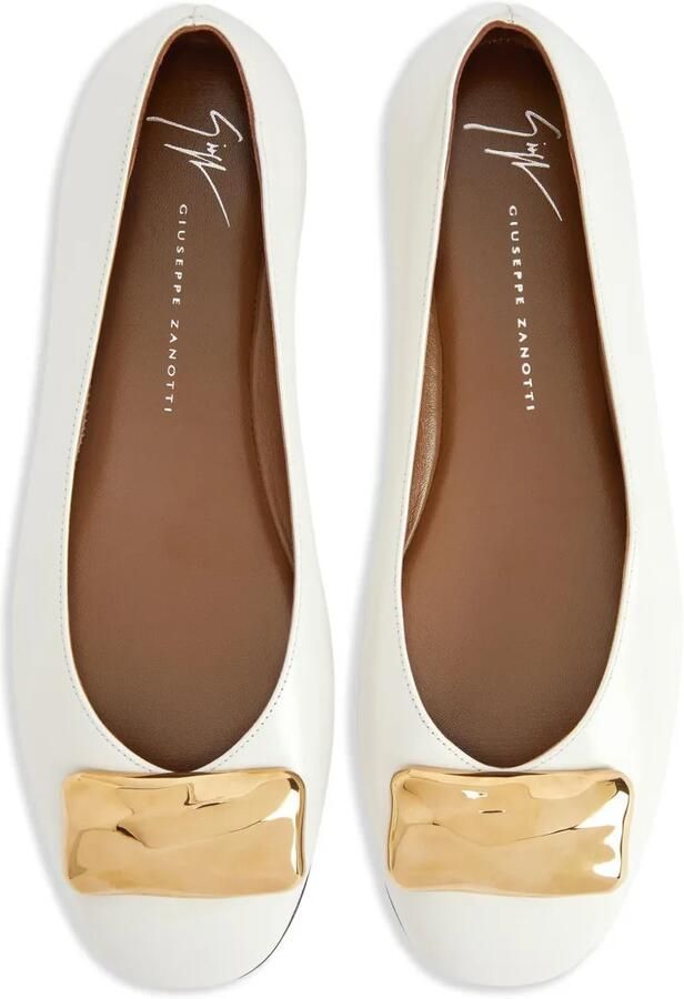 Giuseppe Zanotti Georgia Stone ballerina's Wit - Foto 3