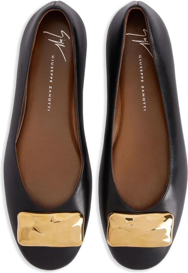 Giuseppe Zanotti Georgia Stone ballerina's Zwart - Foto 3