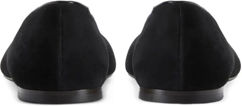 Giuseppe Zanotti Georgia suède ballerina's Zwart - Foto 3