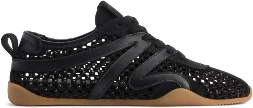 Giuseppe Zanotti Geperforeerde sneakers met stras Zwart