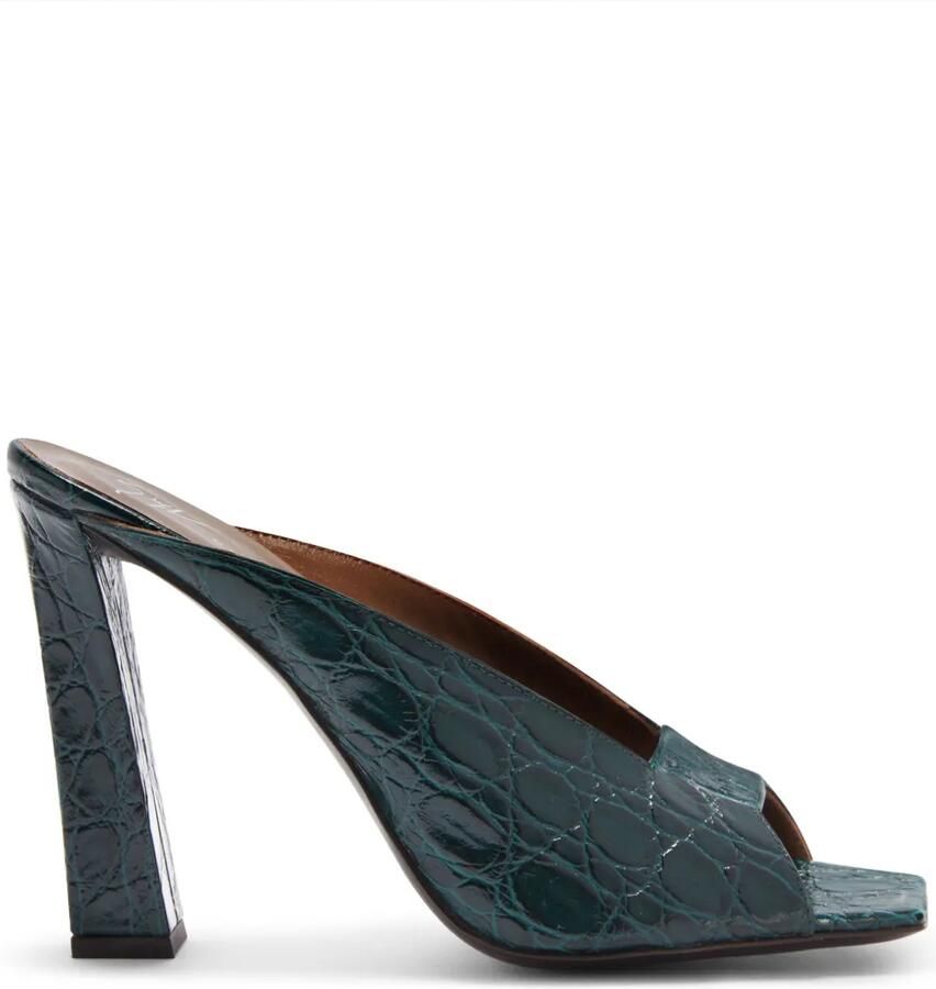 Giuseppe Zanotti GX Mya leren muiltjes Groen