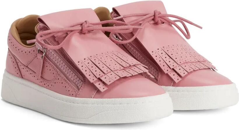 Giuseppe Zanotti GZ-94 leren sneakers met geperforeerde details Roze - Foto 3