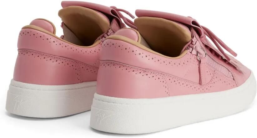 Giuseppe Zanotti GZ-94 leren sneakers met geperforeerde details Roze - Foto 4