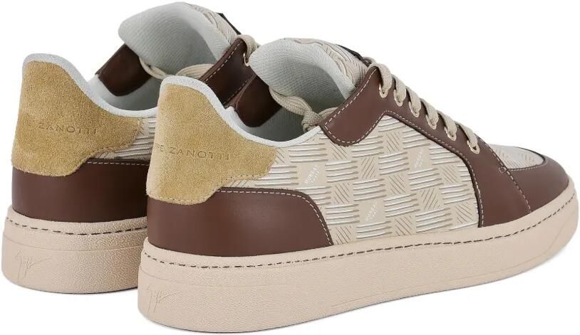 Giuseppe Zanotti GZ Biarritz sneakers met monogram Beige - Foto 4