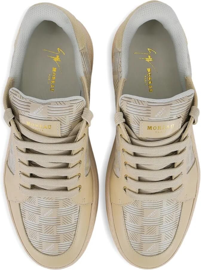 Giuseppe Zanotti GZ Biarritz sneakers met monogramprint Beige - Foto 2