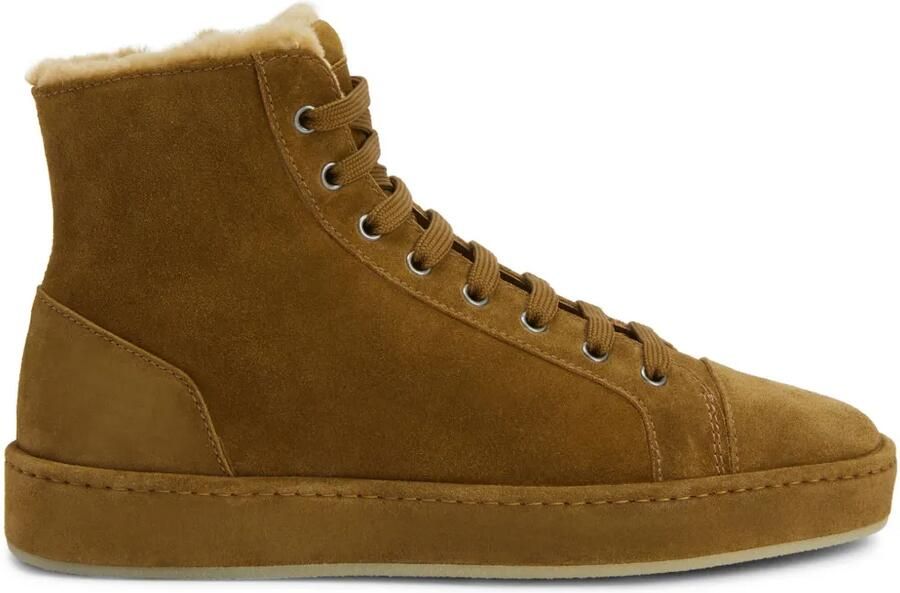 Giuseppe Zanotti GZ-City suède high-top sneakers Bruin