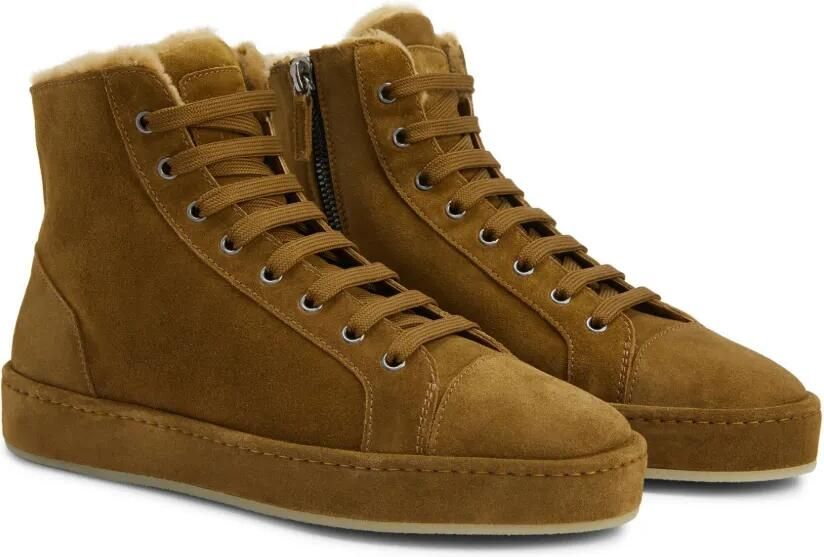 Giuseppe Zanotti GZ-City suède high-top sneakers Bruin - Foto 4