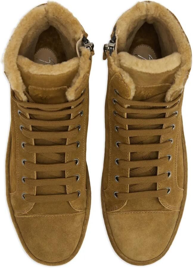 Giuseppe Zanotti GZ-City suède high-top sneakers Bruin - Foto 2