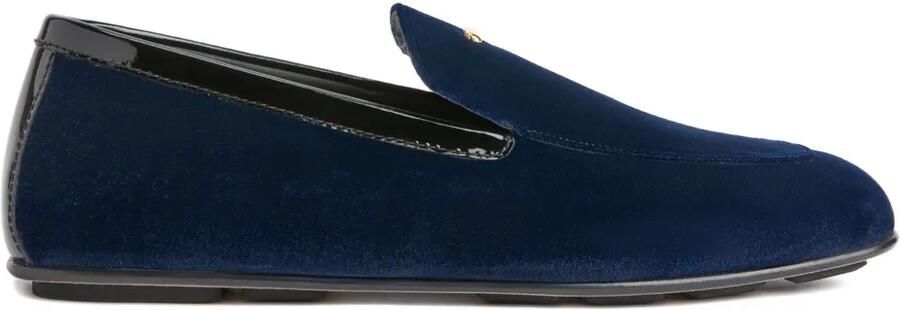 Giuseppe Zanotti GZ DRIVER fluwelen loafers Blauw