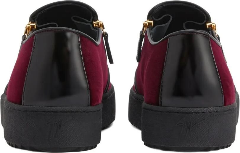 Giuseppe Zanotti Gz-kobe slip-on sneakers met rits en kenmerkende detail Rood - Foto 2