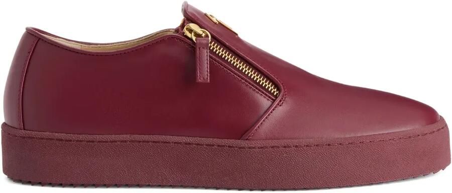Giuseppe Zanotti Gz-kobe slip-on sneakers met rits en kenmerkende detail Rood