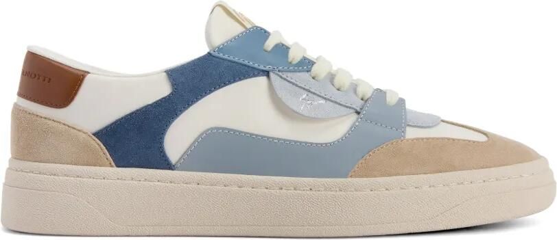 Giuseppe Zanotti Gz leren low-top sneakers met colourblocking Wit