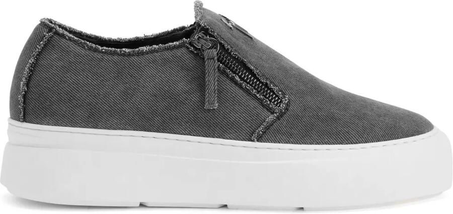 Giuseppe Zanotti GZ Mike low-top sneakers met rits Grijs