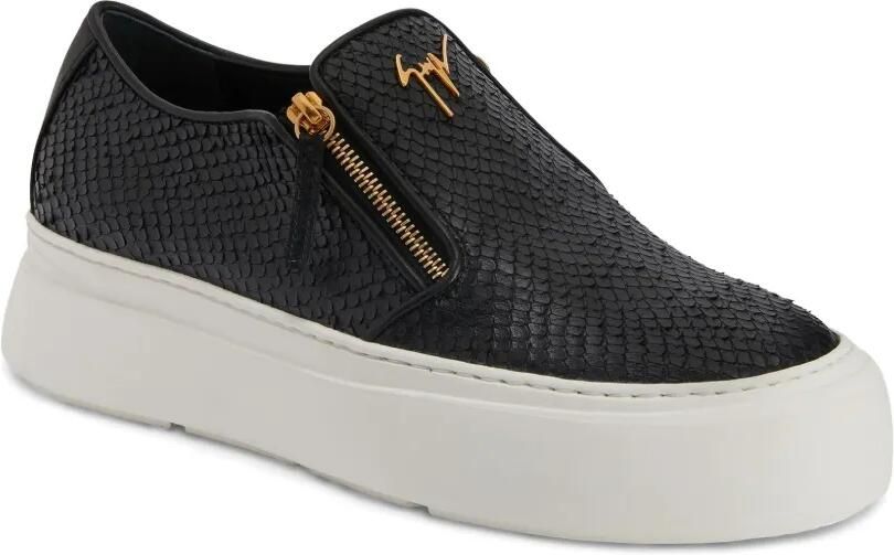 Giuseppe Zanotti GZ Mike low-top sneakers met rits Zwart