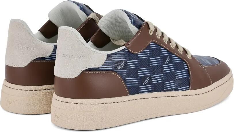 Giuseppe Zanotti GZ Moreau sneakers met monogram Blauw - Foto 4
