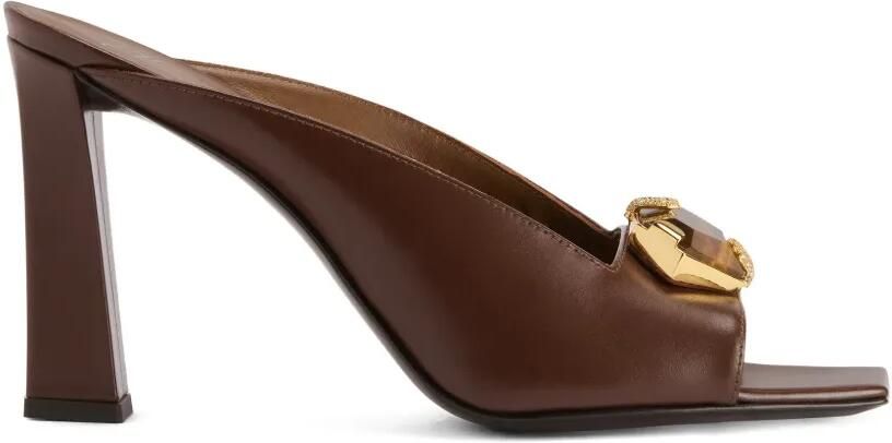 Giuseppe Zanotti Gz Mya Iside sandalen met vierkante neus Bruin