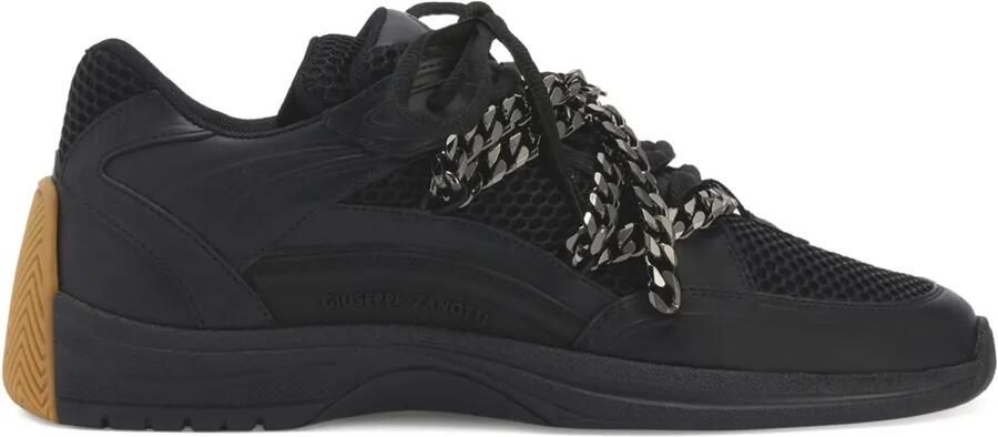 Giuseppe Zanotti GZ-trail sneakers met kettingdetail Zwart