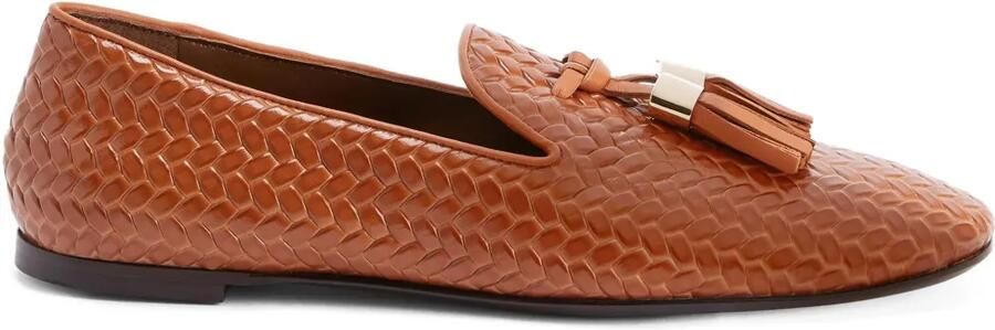 Giuseppe Zanotti GZ-Weave loafers Bruin