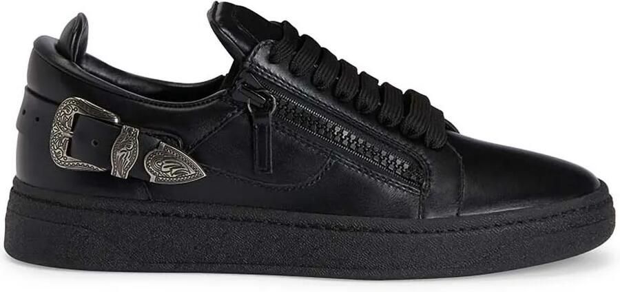 Giuseppe Zanotti GZ94 Deluxe low-top sneakers met dubbele rits Zwart