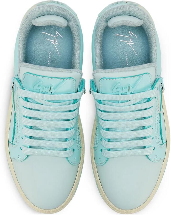 Giuseppe Zanotti GZ94 leren sneakers Blauw - Foto 2
