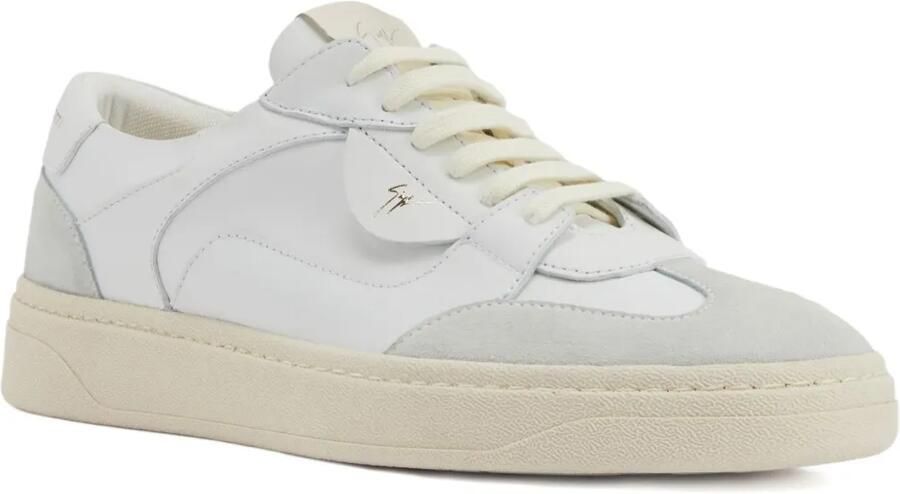 Giuseppe Zanotti GZ94 low-top leren suède sneakers Wit
